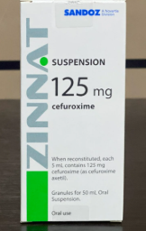 CEFUROXIME SUSPENSION ZINNAT 125 MG 
